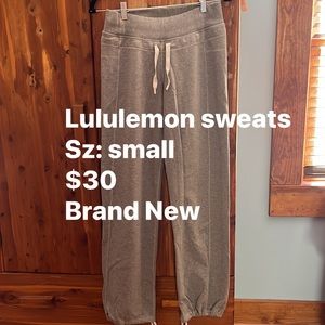 Lululemon sweat pants